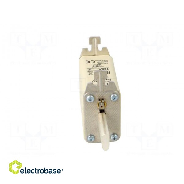 Fuse: fuse | quick blow | 100A | 400VAC | ceramic,industrial | NH1C image 5