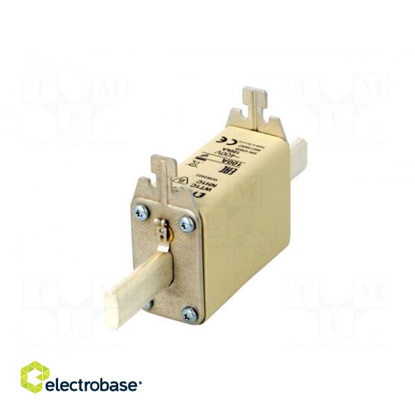 Fuse: fuse | quick blow | 100A | 400VAC | ceramic,industrial | NH1C image 6