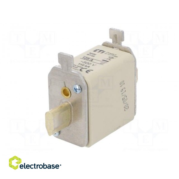 Fuse: fuse | quick blow | 125A | 500VAC | ceramic,industrial | NH00 image 2