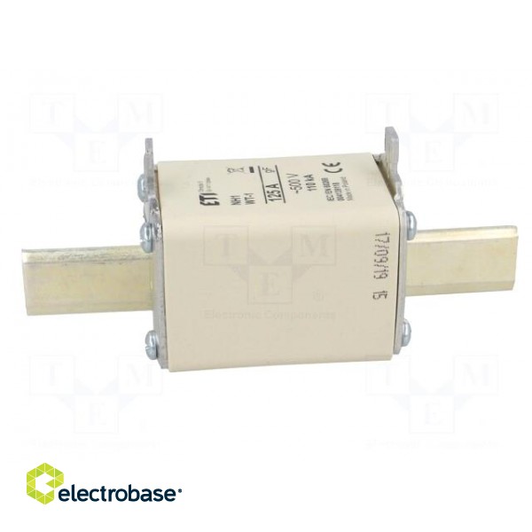 Fuse: fuse | quick blow | 125A | 500VAC | ceramic,industrial | NH1 image 7