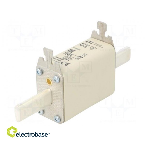 Fuse: fuse | quick blow | 160A | 400VAC | ceramic,industrial | NH1C image 1