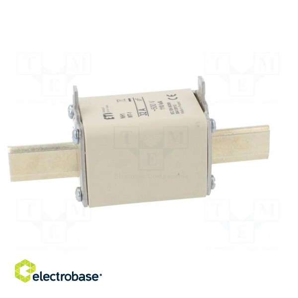 Fuse: fuse | quick blow | 32A | 500VAC | ceramic,industrial | NH1 | WT-NH фото 7