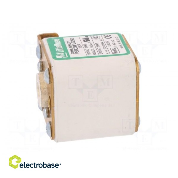 Fuse: fuse | ultra rapid | 250A | 690VAC | 600VDC | ceramic,industrial фото 7