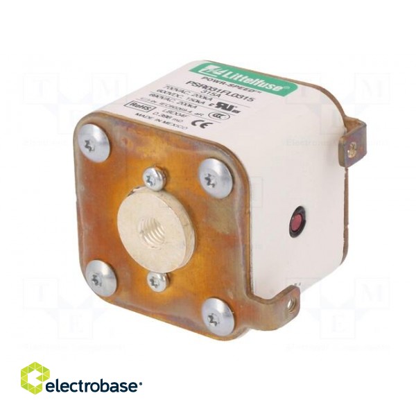 Fuse: fuse | ultra rapid | 315A | 690VAC | 600VDC | ceramic,industrial image 2