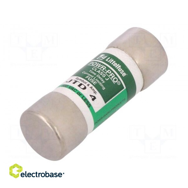 Fuse: fuse | time-lag | 4A | 600VAC | 300VDC | industrial | 20,6x57,2mm