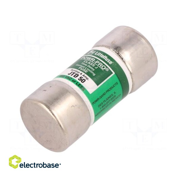 Fuse: fuse | time-lag | 50A | 600VAC | 300VDC | industrial | 27x60.3mm