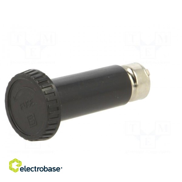 Adapter | cylindrical fuses | 10A | black | 500VAC | UL94V-0 | -40÷85°C фото 2