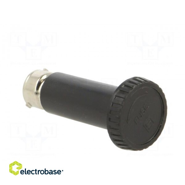 Adapter | cylindrical fuses | 10A | black | 500VAC | UL94V-0 | -40÷85°C фото 8