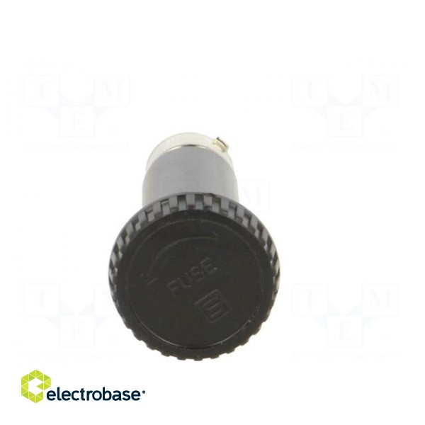 Adapter | cylindrical fuses | 10A | black | 500VAC | UL94V-0 | -40÷85°C image 9