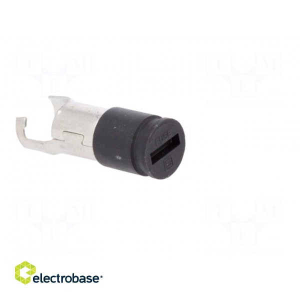 Adapter | cylindrical fuses | 6.3x32mm | 10A | black | 250VAC | UL94V-0 image 8