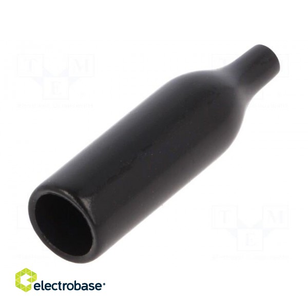 Cover | cylindrical fuses | black | UL94V-0 | Mat: PVC