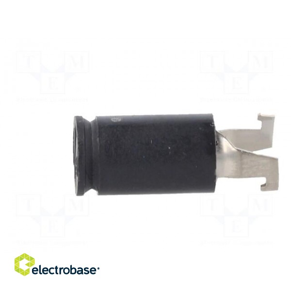 Fuse holder | 5x20mm | on panel | black | UL94V-0 | Cutout: Ø8.3mm | 855 image 3