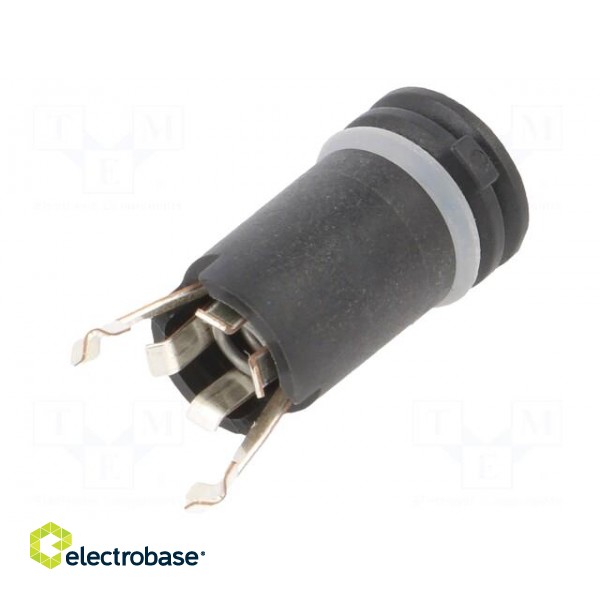 Fuse holder | cylindrical fuses | 10A | on panel | black | 250VAC | FPG2 image 2