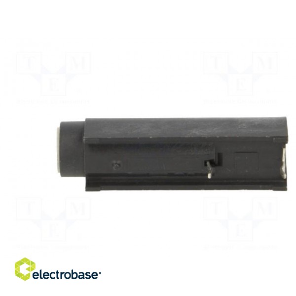 Fuse holder | cylindrical fuses | 10A | THT | black | 250VAC | UL94V-0 image 3