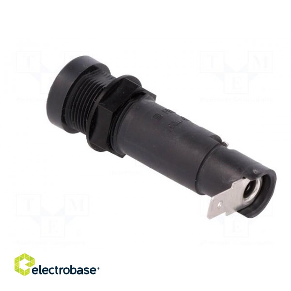Fuse holder | cylindrical fuses | 5x20mm,6.3x32mm | 10A | on panel image 4