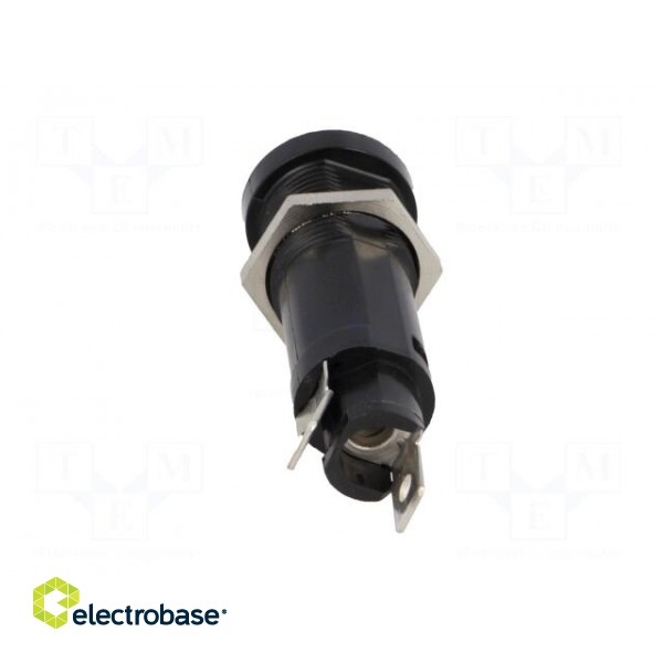 Fuse holder | cylindrical fuses | 5x20mm,6.3x32mm | 10A | on panel image 5