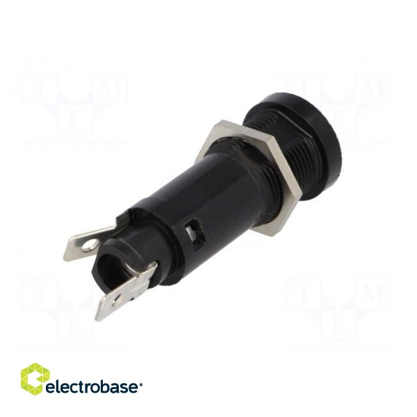 Fuse holder | cylindrical fuses | 5x20mm,6.3x32mm | 10A | on panel image 6