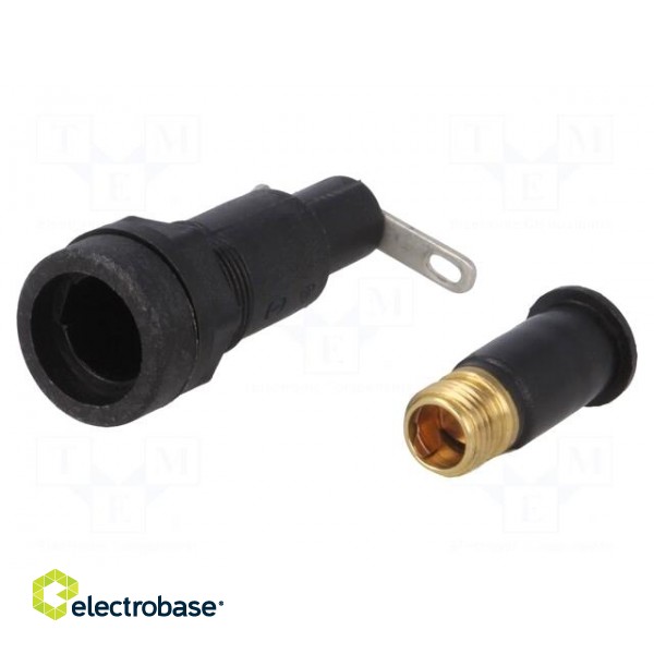 Fuse holder | cylindrical fuses | 5x20mm | 10A | 250V | Ø12.5mm image 2