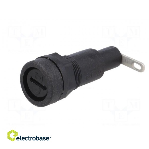 Fuse holder | cylindrical fuses | 5x20mm | 10A | 250V | Ø12.5mm фото 3
