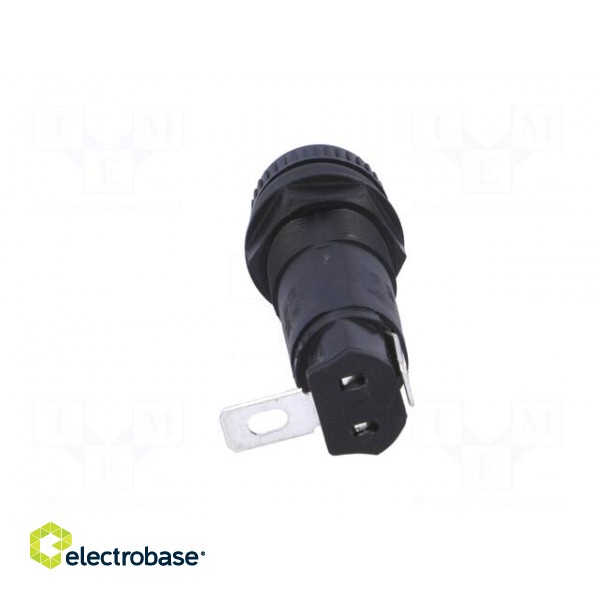 Fuse holder | cylindrical fuses | 5x20mm | 10A | 250V | on panel image 5