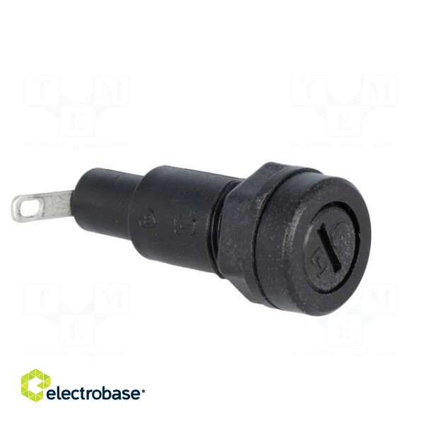 Fuse holder | cylindrical fuses | 5x20mm | 10A | 250V | on panel image 8