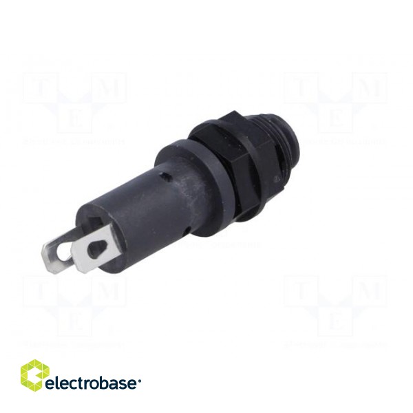 Fuse holder | cylindrical fuses | 5x20mm | 10A | Mounting: on panel фото 6