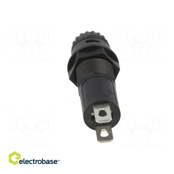 Fuse holder | cylindrical fuses | 5x20mm | 10A | Mounting: on panel image 6