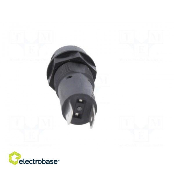Fuse holder | cylindrical fuses | 5x20mm | 10A | on panel | black | FPG1 image 5