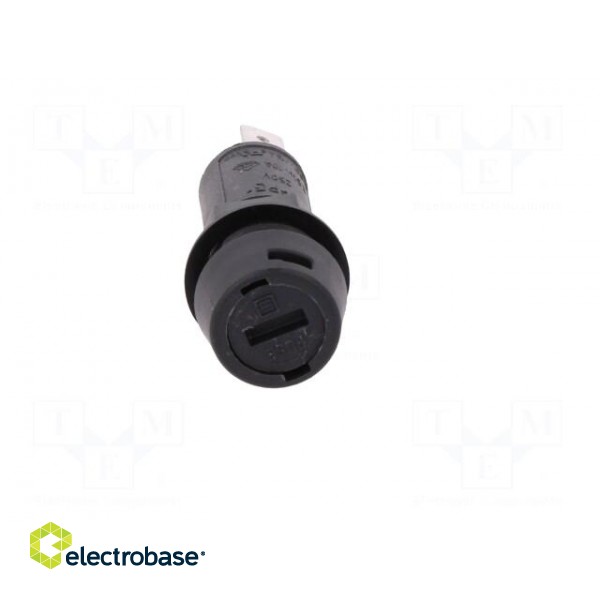 Fuse holder | cylindrical fuses | 5x20mm | 10A | Mounting: on panel image 10