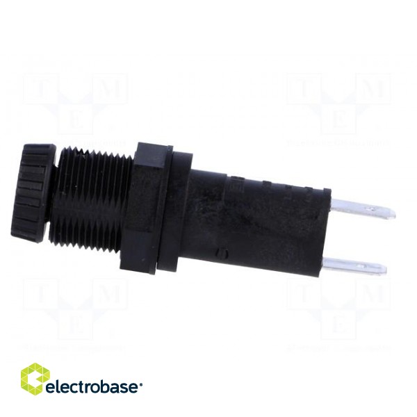 Fuse holder | cylindrical fuses | 5x20mm | 10A | Mounting: on panel image 3