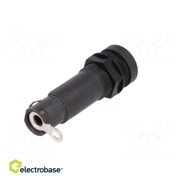 Fuse holder | cylindrical fuses | 5x20mm | 10A | on panel | black | FEU image 7