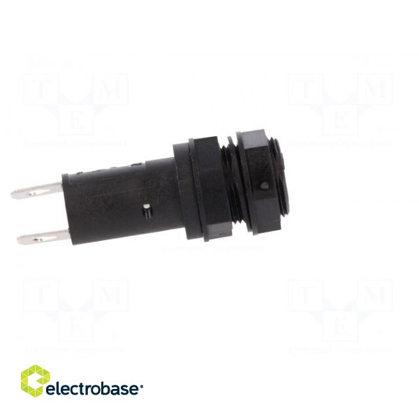 Fuse holder | cylindrical fuses | 5x20mm | 10A | Mounting: on panel image 8