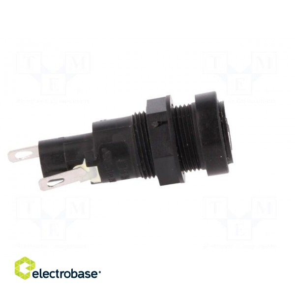 Fuse holder | cylindrical fuses | 5x20mm | 10A | Mounting: on panel image 8