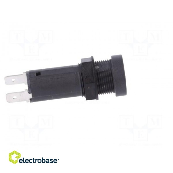 Fuse holder | cylindrical fuses | 5x20mm | 10A | Mounting: on panel image 8