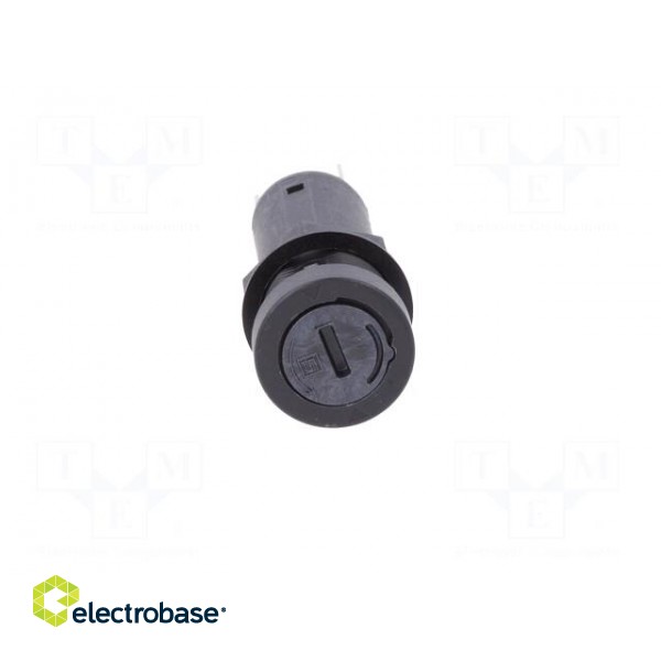 Fuse holder | cylindrical fuses | 5x20mm | 10A | Mounting: on panel image 10