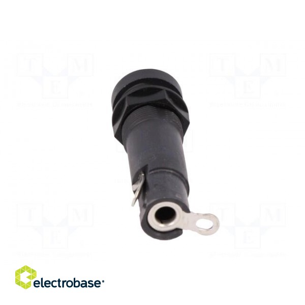 Fuse holder | cylindrical fuses | 5x20mm | 10A | on panel | black | FEU image 6