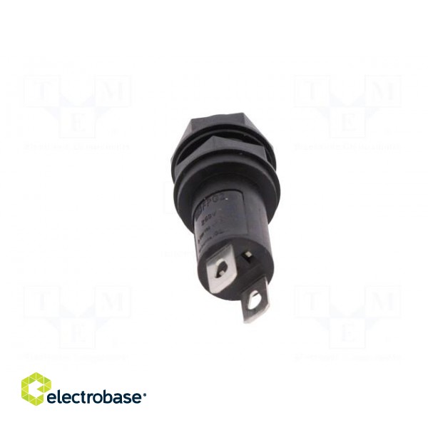 Fuse holder | cylindrical fuses | 5x20mm | 10A | Mounting: on panel image 6