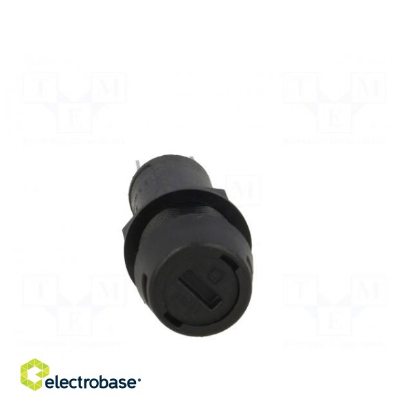 Fuse holder | cylindrical fuses | 5x20mm | 10A | Mounting: on panel image 10
