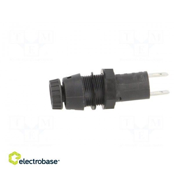 Fuse holder | cylindrical fuses | 5x20mm | 10A | Mounting: on panel image 3