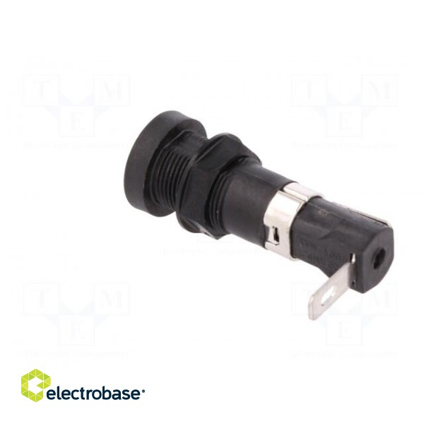 Fuse holder | cylindrical fuses | 5x20mm | 16A | 250V | on panel image 5