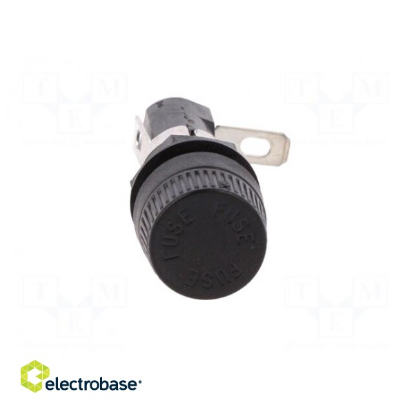 Fuse holder | cylindrical fuses | 5x20mm | 16A | 250V | on panel фото 10