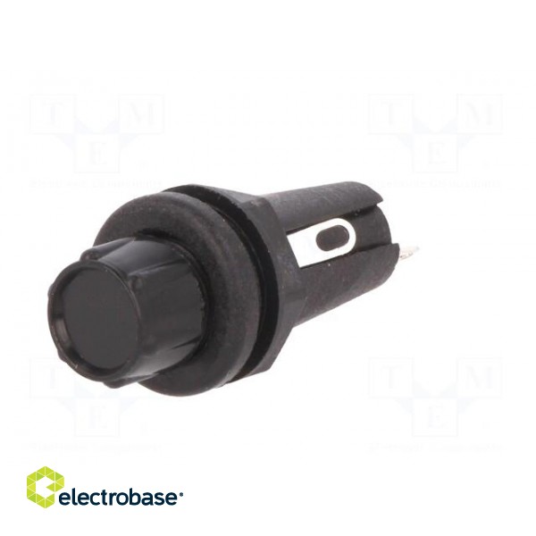Fuse holder | cylindrical fuses | 5x20mm | 250V | Mounting: on panel image 3