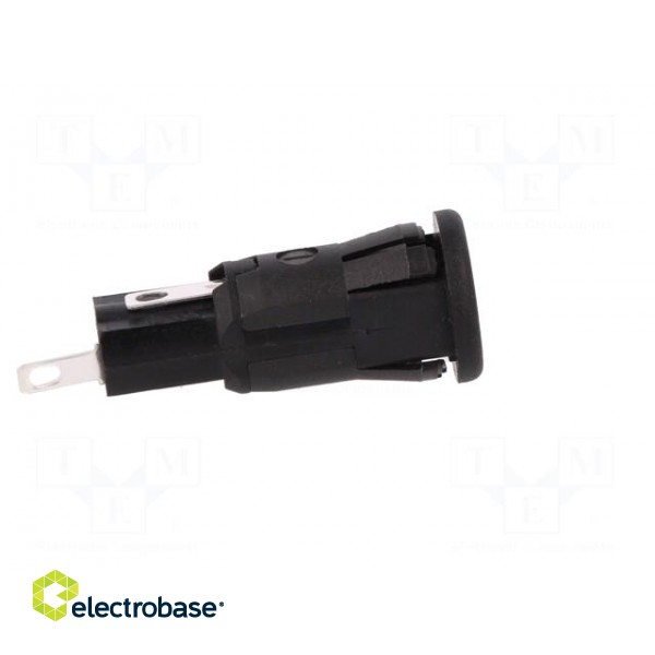 Fuse holder | cylindrical fuses | 5x20mm | 250V | Mounting: on panel image 7