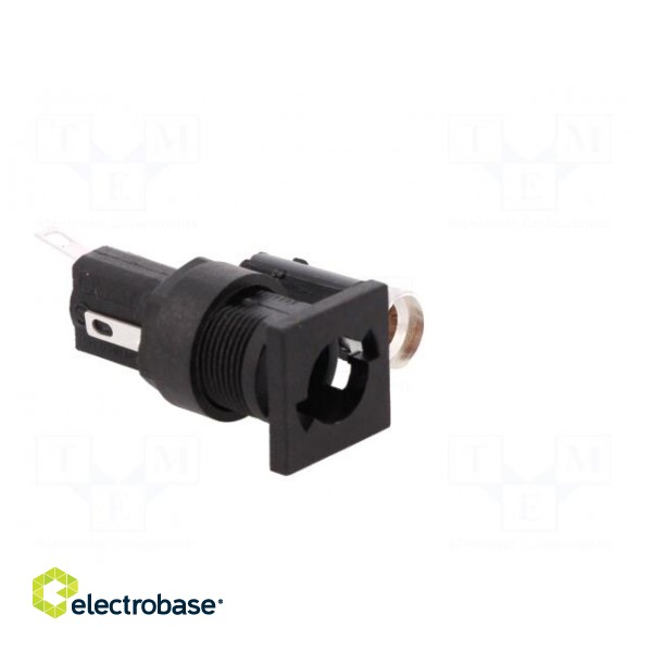 Fuse holder | cylindrical fuses | 5x20mm | 250V | on panel | black image 8