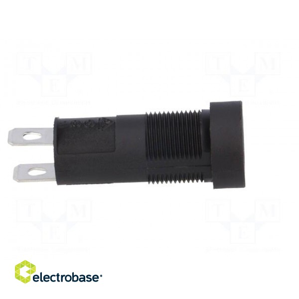 Fuse holder | cylindrical fuses | 5x20mm | 6.3A | 250V | on panel image 7