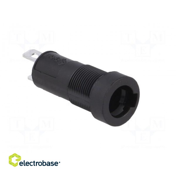Fuse holder | cylindrical fuses | 5x20mm | 6.3A | 250V | on panel image 8