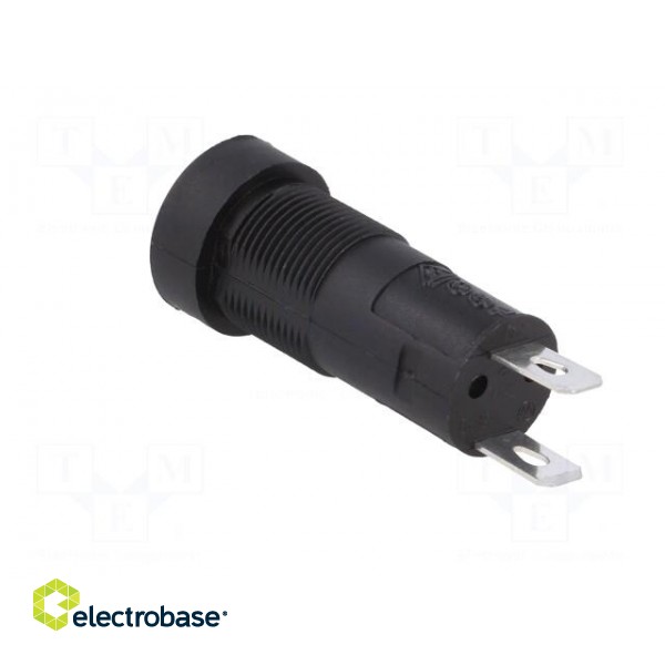 Fuse holder | cylindrical fuses | 5x20mm | 6.3A | 250V | on panel image 4