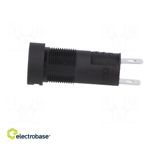 Fuse holder | cylindrical fuses | 5x20mm | 6.3A | 250V | on panel image 3