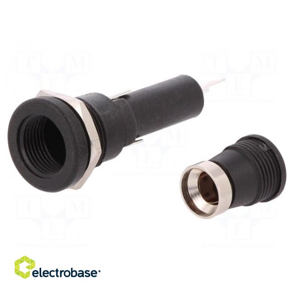 Fuse holder | cylindrical fuses | 6,3x25mm,6,3x32mm | 250V | UL94V-0 image 2