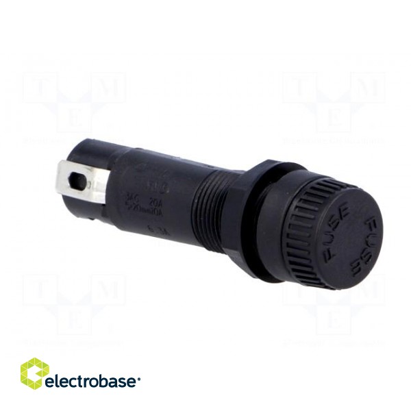 Fuse holder | cylindrical fuses | 6,3x32mm | 10A | 250V | -40÷85°C image 8